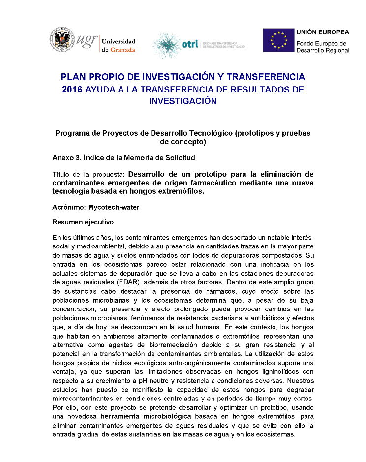 Plan Investigación y Transferencia Documento Plan Investigación y Transferencia