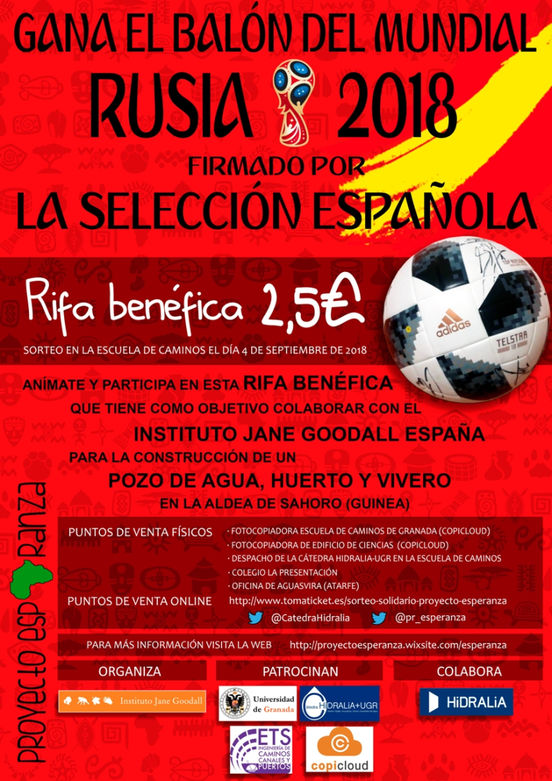 Cartel rifa benéfica